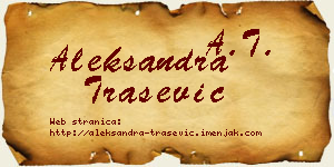 Aleksandra Trašević vizit kartica